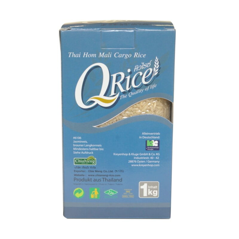 Ryż jaśminowy brązowy QRICE 1kg