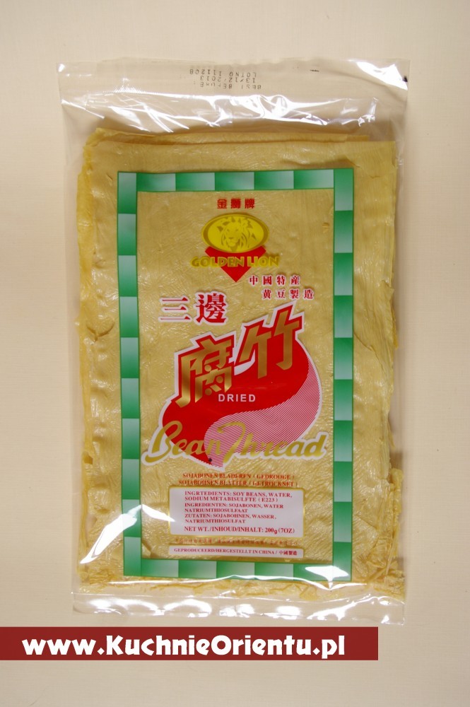Tofu suszone płaty Tofu Skin Sheets Yuba 200g