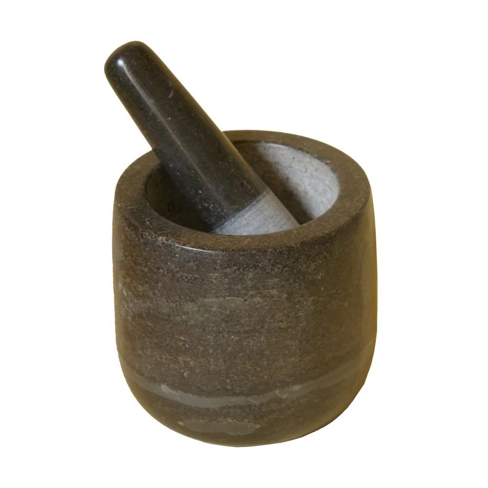 Moździerz kamienny granitowy 11cm WYSOKI