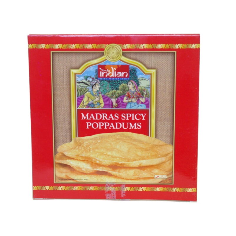 Placki indyjskie Papad z fasoli urad pikantne 113g