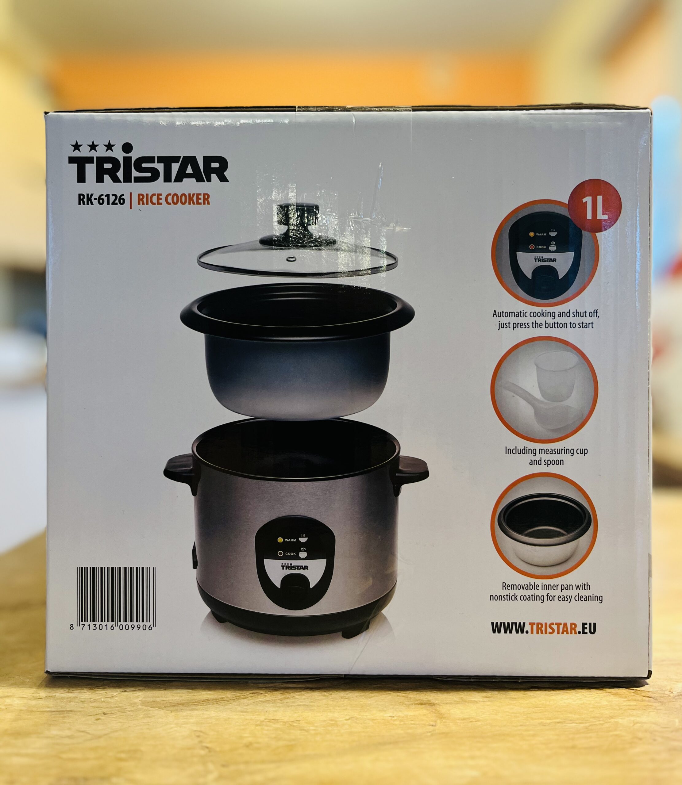 Garnek do gotowania ryżu Premium TRISTAR 1L - obrazek 2