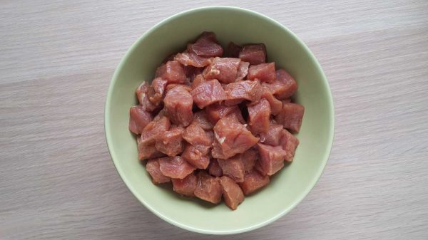 Wieprzowina Gong Bao marynowanie mięsa