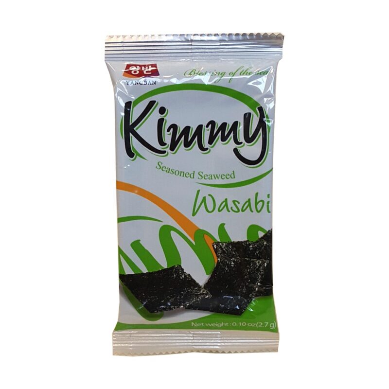 Nori chrupiące o smaku wasabi KIM NORI 2,7g