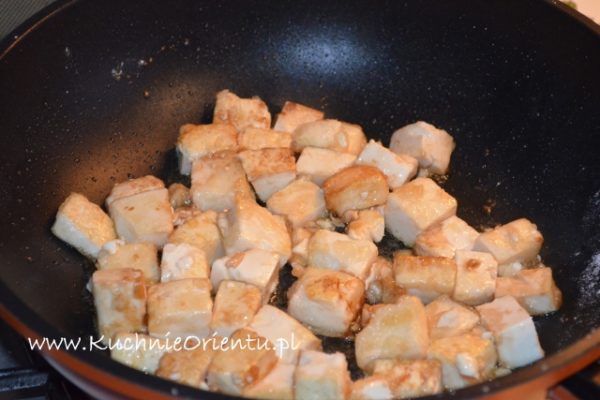 Tofu smażone z kimchi