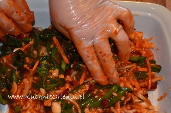 Kimchi z cebulki dymki