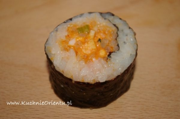 Maki sushi z sałatką jajeczną (Egg salad roll)