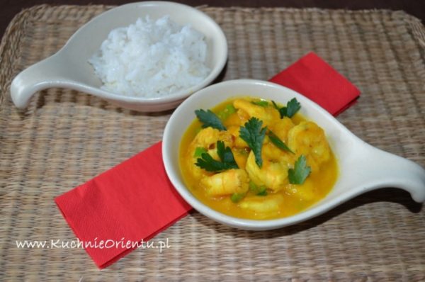 Indyjskie curry z krewetek i mango