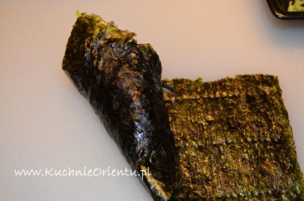 Temaki sushi ze smażoną kaczką