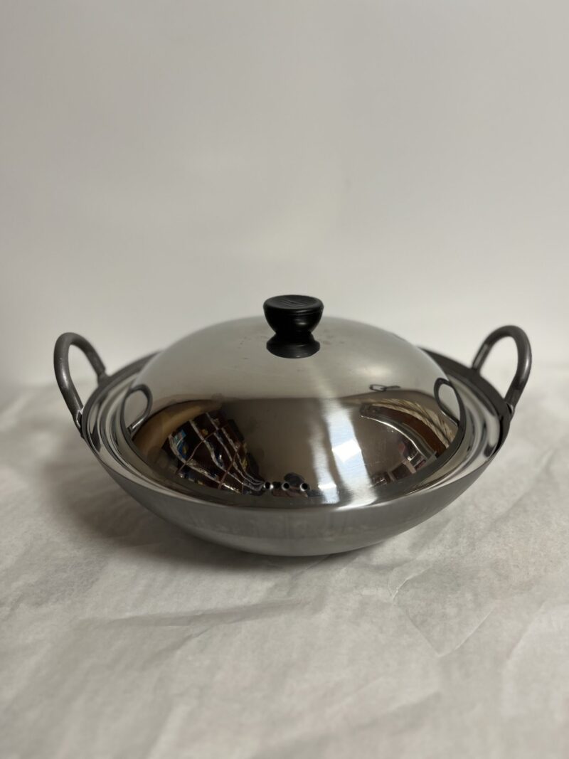 Wok ze stali węglowej 12cali (30cm) z pokrywką INDUKCJA!