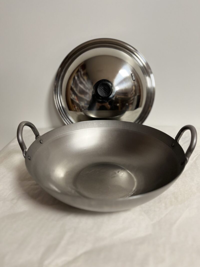 Wok ze stali węglowej 12cali (30cm) z pokrywką INDUKCJA! - obrazek 3