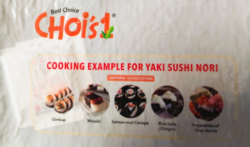 Nori wodorosty do sushi GOLD 50szt 125g - obrazek 2