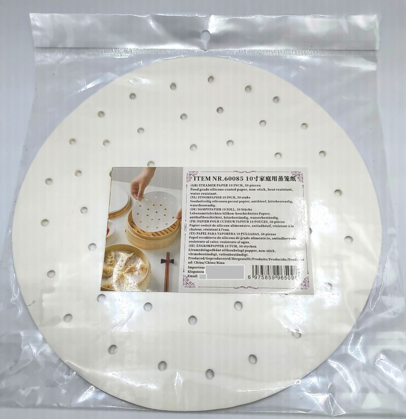 Papier do parownika bambusowego 25cm 50szt