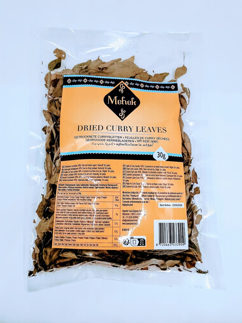 Liście curry suszone Mehek 30g