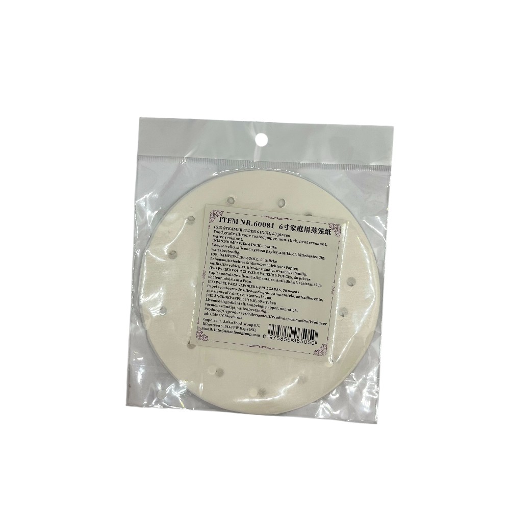 Papier do parownika bambusowego 15cm/6" 50sztuk - obrazek 2